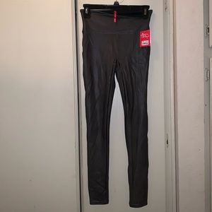 Spanx Faux Leather Moto Leggings